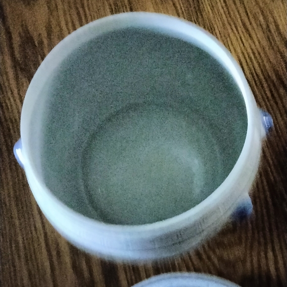 Vintage Chinese Porcelain Covered Jar with Foo Dog Finial So Beautiful - Picture 5 of 10